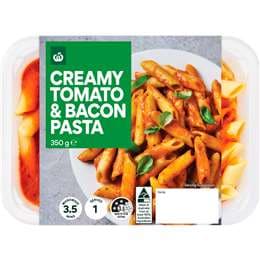 Woolworths Creamy Tomato & Bacon Pasta 350g