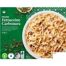 Woolworths Fettucine Carbonara 1.1kg