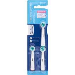 All Smiles Electric Toothbrush Replacement Heads Sensitive 3 pack
