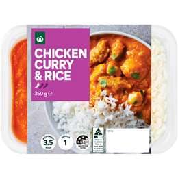 Woolworths Chicken Curry & Rice 350g
