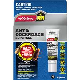 Yates Home Pest Super Gel Ant & Cockroach 10g
