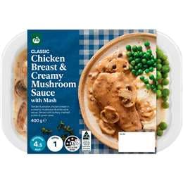 Woolworths Chicken Breast & Mushroom Sauce 400g