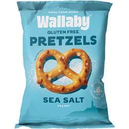 Wallaby Gluten Free Pretzels Sea Salt 90g