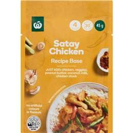 Woolworths Recipe Base Satay Chicken 45g