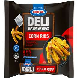 Birds Eye Deli Frozen Seasoned Sides Corn Ribs 600g