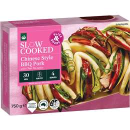 Woolworths Slow Cooked Chinese Style BBQ Pork With Char Siu Sauce 750g