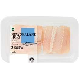 Woolworths New Zealand Hoki Portions Skinless 240g 2 pack