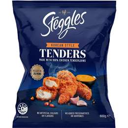 Steggles Chicken Tenders Korean Style 600g