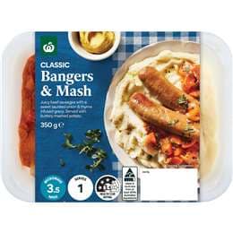 Woolworths Bangers & Mash 350g