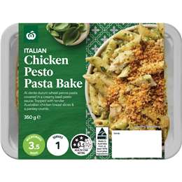 Woolworths Chicken Pesto Pasta Bake 350g