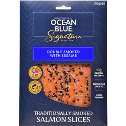 Ocean Blue Signature Collection Double Smoked Salmon With Sesame 150g