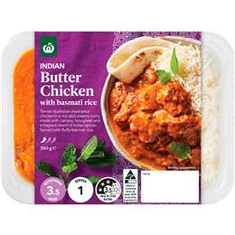 Woolworths Indian Butter Chicken With Basmati Rice 350g