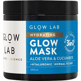 Glow Lab Hydrating Hair Mask Aloe Vera & Cucumber 390mL
