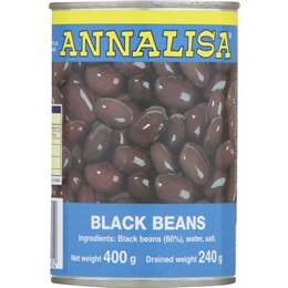 Annalisa Black Beans 400g