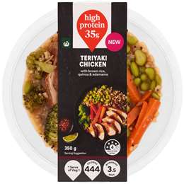 Woolworths High Protein Teriyaki Chicken Bowl 350g