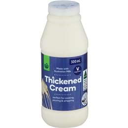 Woolworths Thickened Cream 300mL