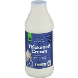 Woolworths Thickened Cream 600mL
