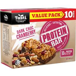 Tasti Protein Bar Dark Choc Cranberry 10 pack