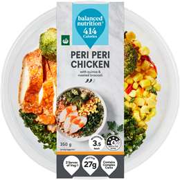Woolworths Peri Peri Chicken & Quinoa Bowl 350g