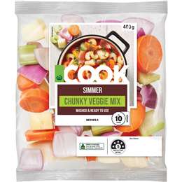 Woolworths COOK Chunky Veggie Mix 400g