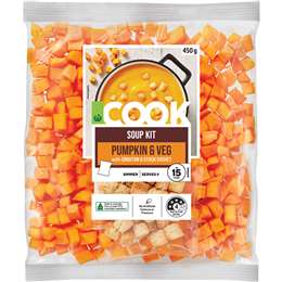 Woolworths COOK Pumpkin & Veg Soup Kit 450g