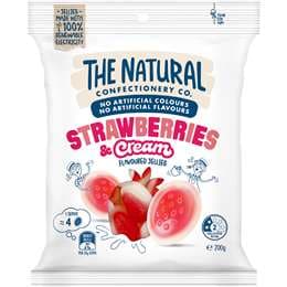 The Natural Confectionery Co. Strawberries & Cream Jellies 200g