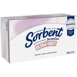 Sorbent Facial Tissues Ultra Soft 170 pack