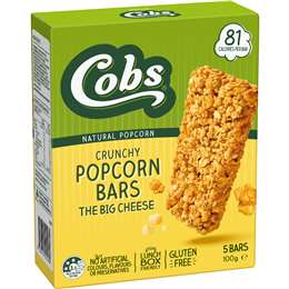 Cobs Crunchy Popcorn Bars Cheese 100g