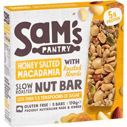 Sam's Pantry Nut Bar Honey Salted Macadamia & Almonds 5 pack