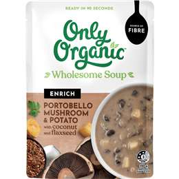 Only Organic Enrich Soup Pouch Portobello Mushroom & Potato 320g