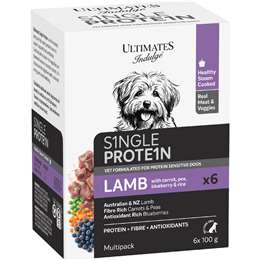 Ultimates Indulge Wet Dog Food Single Protein Lamb 100g x 6 pack