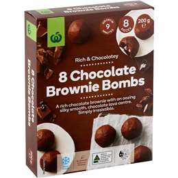 Woolworths Chocolate Brownie Bombs 8 pack