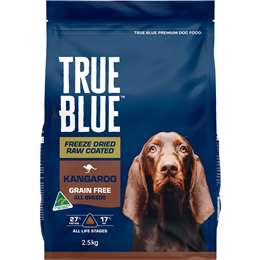 True Blue Freeze Dry Raw Coated Dry Dog Food Grain Free With Kangaroo 2.5kg