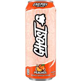 Ghost Energy Drink Zero Sugar Peaches Can 500mL