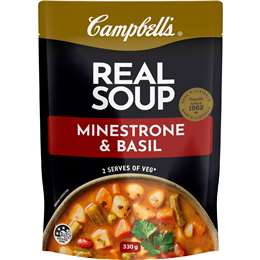 Campbell's Real Soup Pouch Minestrone & Basil 330g