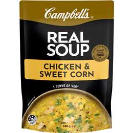 Campbell's Real Soup Pouch Chicken & Sweet Corn 330g