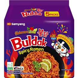 Samyang Buldak Habanero Lime Spicy Ramen 675g 5 pack