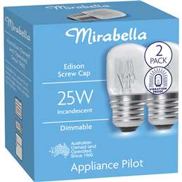 Mirabella Appliance Globe ES 25W 2 pack