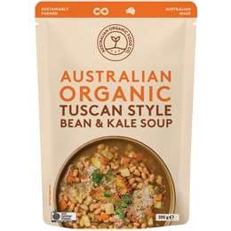 Australian Organic Food Co. Tuscan Style Bean & Kale Soup Pouch 330g