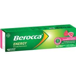 Berocca Energy Everyday Multivitamin Tablets Strawberry Splash 15 pack