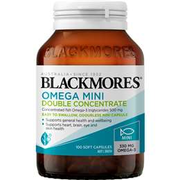 Blackmores Omega Mini Double Concentrate Soft Capsules 100 pack