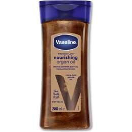 Vaseline Shimmer Body Oil Intensive Care Nourishing Argan 200mL