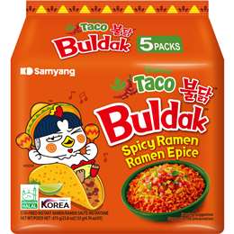 Samyang Buldak Taco Spicy Ramen 675g 5 pack