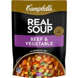 Campbell's Real Soup Pouch Beef & Vegetable 330g