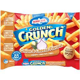 Birds Eye Golden Crunch Onion & Cheese Chips 750g