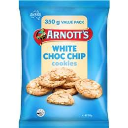 Arnott's White Choc Chip Cookies 350g