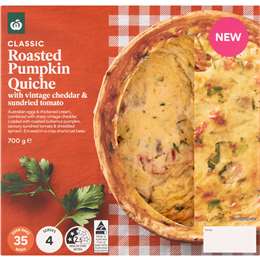 Woolworths Roast Butternut Pumpkin Quiche 700g