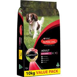 Supercoat Adult Dry Dog Food With Beef 10kg