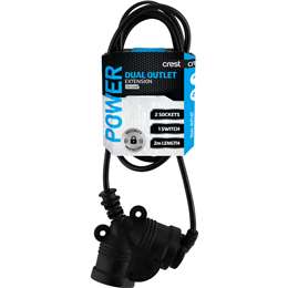 Crest Dual Outlet Extension 2m each