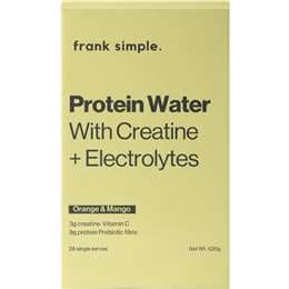 frank simple. Protein Water With Creatine & Electrolytes Orange Mango 28 pack